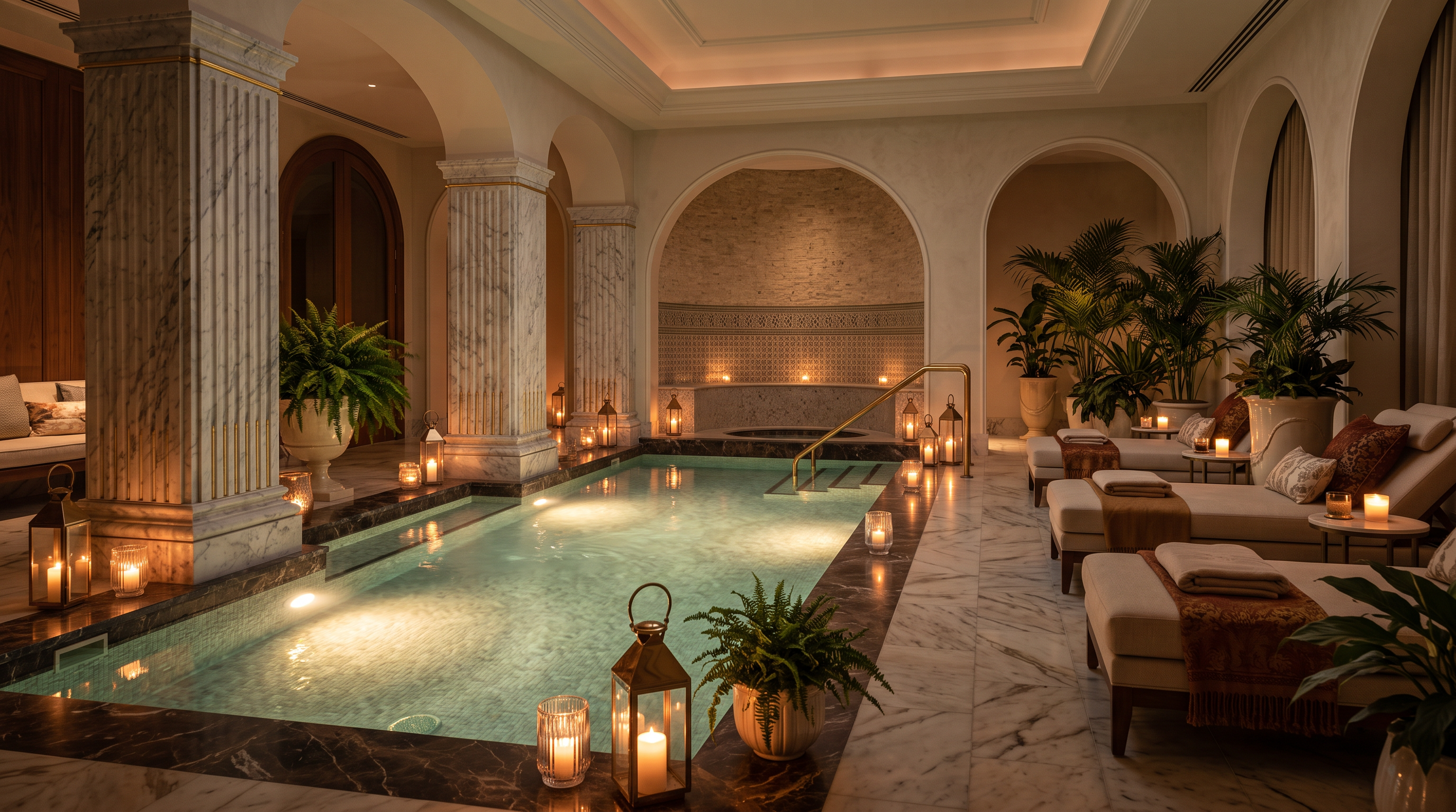 Spa y piscina interior del hotel PlayResortWorld