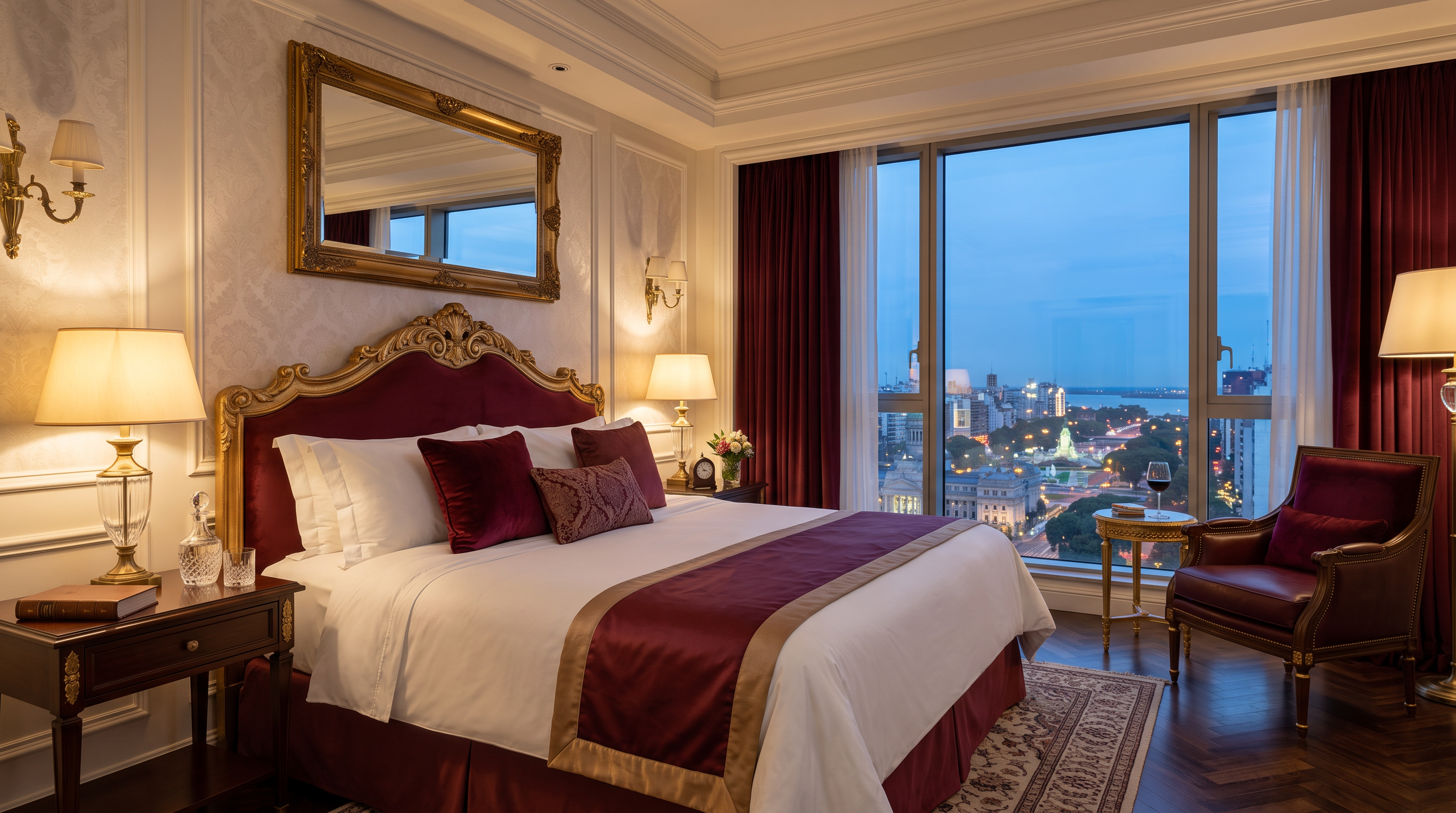 Suite principal del hotel PlayResortWorld con vista a la ciudad